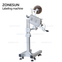 ZONESUN ZS-TB170 Carte À Gratter Surface Plane Bouteille Poche D'étiquetage Automatique Coller Machine Pour Cosmétiques