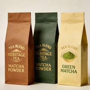 Sachet Doypack en Papier Kraft avec Fenêtre Transparente - Emballage Écologique Compostable pour Barres de Granola, Snacks et Céréales - Product Image 2