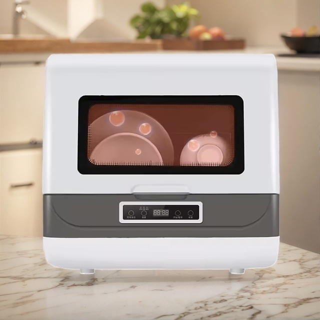 Household Electric Countertop Restaurant Drying Disinfect Portable Mini Freestanding Dishwasher Machine