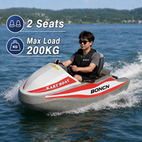 Jet ski électrique, bateau à moteur |   10KW Haute Vitesse 52KM/H |   Siège 2 places en EPP résistant aux chocs pour parcs aquatiques et centres de villégiature