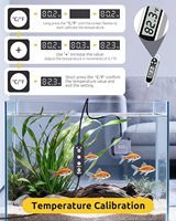 Seaoura-Termómetro Digital Sumergible para Tanque de Peces, Dispositivo con USB, Adecuado para Tortuga, Peces, Tortuga, Sumergible, 2 Unidades