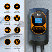 Chargeur EV Feyree DLB Type 2 intelligent 32A avec fonction d'équilibrage de charge EVSE Wallbox, application, 11KW/22KW, station de charge rapide pour voiture électrique