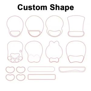 Wholesale Custom Design Mouse Pad With Wrist Rest for Business Promotion Desk Rubber Pvc Printing Logo <b>Mousepad</b> - Product Image 5