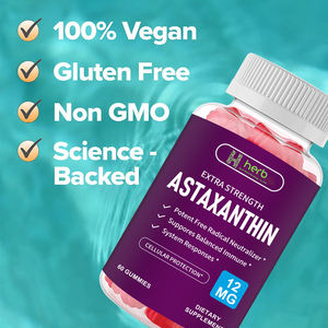Gummies d'astaxanthine bio sans sucre, marque privée OEM/ODM, bénéfiques pour la santé des personnes - Product Image 5