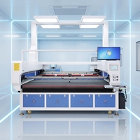 Machine de découpe laser CO2 industrielle pour la découpe de tissus, de cuir et de textiles, découpeuse laser CNC refroidie par eau, automatique 1814 1820 1825