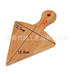 Plateau à pizza en bambou avec poignées, planche de service de 30 cm pour la cuisson et la découpe - Product Image 4