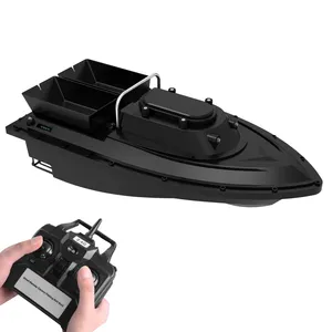 Hoshi baru D12C perahu ikan 400-500M 1.5kg pengendali jarak jauh nirkabel memancing kapal umpan RC perahu dengan 1/2 buah baterai