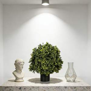 Planta Artificial <span class=keywords><strong>en</strong></span> Maceta de 50 cm con Diseño Encantador, Hojas de <span class=keywords><strong>Milán</strong></span>, Follaje Denso, Topiario de Boj Artificial, Bonsái, Novedad 2026 - Product Image 3
