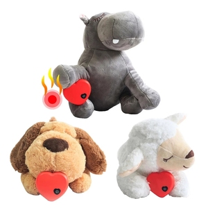 Pet Riscaldamento Peluche Giocattolo Aiuti Alla Formazione Giocattolo di Battimento di Cuore Lenitiva Della Bambola Della Peluche di Sonno per Smart Cani Gatti - Product Image 5