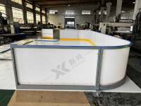 Système de panneaux de protection en plastique personnalisés pour patinoire, anti-UV, pour hockey sur glace