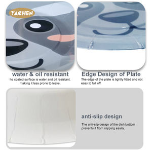 YACHEN 6 pièces/paquet, décorations de fête jetables sur le thème de la <span class=keywords><strong>jungle</strong></span> du zoo, animaux de dessin animé, vaisselle en papier, assiettes pour les fournitures de fête d'anniversaire - Product Image 4