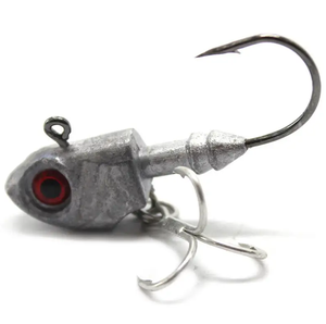 Jig de pêche robuste à tête plombée avec yeux 3D, leurre artificiel dur pour la pêche en mer depuis bateau - Product Image 3