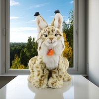 36cm26cm vente en gros réaliste Cub Lynx peluche animaux sauvages jouets poupées oreiller à collectionner pour les tout-petits pour les enfants