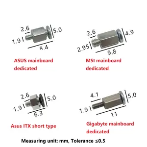 Computer metall beschläge und Zubehör M2 * 2,5mm --- M.2 SSD-Schrauben für ASUS / Gigabyte /MSI/Hauptplatinen schrauben M.