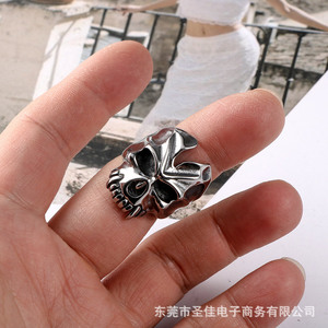 แหวนกะโหลกโครงกระดูกผู้ชายเครื่องประดับแฟชั่นฮาโลวีน SA879 - Product Image 5