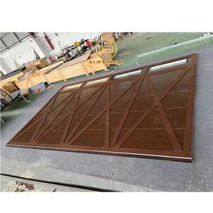 باب مرآب علوي من قطاعات فولاذية ملونة بخطوط حديثة - Product Image 6