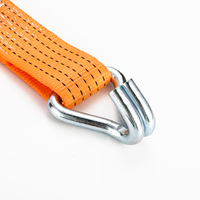 2 pouces 50mm 27 pieds 10000lbs crochet cargo arrimage sangle d'arrimage jaune ceinture personnalisée