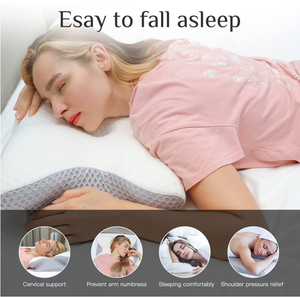 Bantal leher serviks untuk menghilangkan nyeri, Contour ortopedi busa memori ergonomis lembut untuk semua posisi tidur - Product Image 5