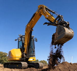 Miniexcavadora Amarilla de 5.7 Toneladas 9057F con Giro Trasero Hidráulico para Construcción Urbana - Product Image 6