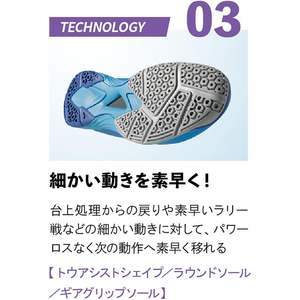 รองเท้าปิงปองนิตทาคุ มูฟวิ่ง แอโร สำหรับทุกเพศทุกวัย รุ่น NS-4442 - Product Image 4