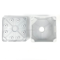 Caja de plástico ABS impermeable para conexiones, caja de conexiones de cables para exteriores, soporte de montaje en techo para cámara CCTV