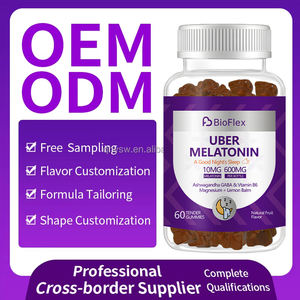 Gomitas de Melatonina Orgánica, Ashwagandha, Vitamina B6 y Glicinato de Magnesio de 10 mg, Suplementos para Dormir, Marca Privada OEM al por Mayor - Product Image 5