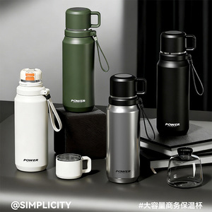 Power Stainless Steel Water Bottle 1000ml Double Wall Vacuum Insulated For Travel Outdoor Use - Product Image 4