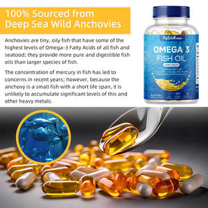 Kapsul Minyak Ikan <span class=keywords><strong>Omega</strong></span> <span class=keywords><strong>3</strong></span> EPA DHA Suplemen Kapsul Lunak untuk Kesehatan Jantung dan Sendi - Product Image 2