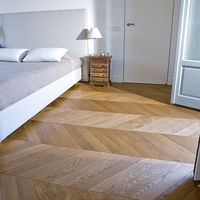 Suelo de Madera de Roble Chevron Diseñado con Tecnología Avanzada, Parqué con Diseño Hungarian Point