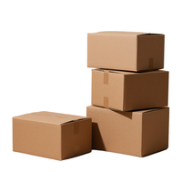 Fábrica de materiales reciclados ecológicos personalizados 50*40*40 cajas de envío plegables de cartón corrugado laminación brillante cuadrada