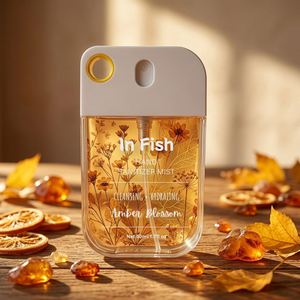 Cosmetic Essential Oil <b>Spray</b> Bottle-Lightweight PE/PET Square Design Credit Card Size Keychain Customizable UV/Silk Screen - Product Image 4