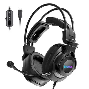 SAMA Popular Noise Cancelling Earphones Headphones Headset Wholesale 3.5mm Gaming Headset