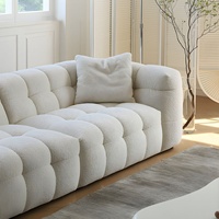 Canapé scandinave carré moderne avec chaise longue, pieds en bois, design modulaire sectionnel, idéal pour les écoles et les parcs, élégant pour salon capitonné