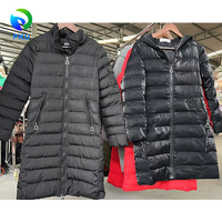 Jaket Panjang Wanita Musim Gugur Musim Dingin Berbahan Campuran Poliester/Katun Warna-warni Modis Pakaian Bekas Grosir Resale Second Hand