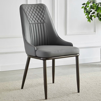 Ensemble de chaises de salle à manger modernes de luxe pour 4, 6, 8 ou 10 personnes, design banquet en cuir blanc et métal, idéal pour hôtel, cuisine, café, intérieur, qualité supérieure