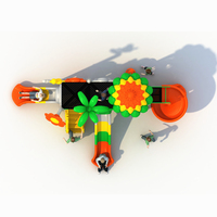 Jeux de parc d'attractions amusants pour enfants jouets en plastique toboggan aire de jeux extérieure pour enfants diaporama en plastique