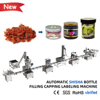 Ligne de machines automatiques de remplissage, scellage, bouchage et étiquetage de bouteilles, machine de remplissage de mélasse de chicha en pots en plastique