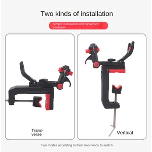 Support de canne à pêche <span class=keywords><strong>RUKE</strong></span> Luya pour bateau de pêche en mer, avec clip de tuyau amélioré, conception épaissie et élastique, pour une fixation optimale - Product Image 4