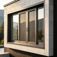 Fenêtre coulissante insonorisée et isolante pour balcon de résidence en immeuble urbain de grande hauteur, fabriquée par l'usine HUACAI.