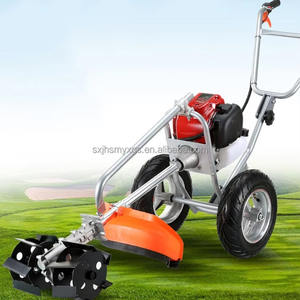 <span class=keywords><strong>Tondeuse</strong></span> à Gazon à Chariot 52cc 2 Temps Chine, Débroussailleuse à Pousser Manuellement, <span class=keywords><strong>Moteur</strong></span> à <span class=keywords><strong>Essence</strong></span>, Désherbeur Manuel, Qualité DIY Économique avec 2 Roues Incluses - Product Image 4