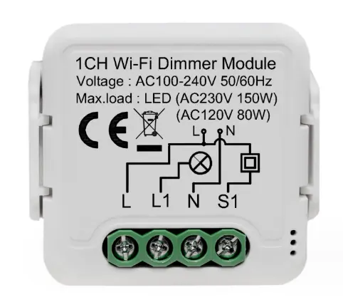 Tuya Graffiti WLAN intelligenter 1 und 2 Weg-Dimmer-Schalter-Modifikationsmodul smart life APP fernbedienung nullfeuer