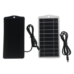 Draagbare Zonnepaneel Lader 2.5W 5V W/ Type C Poort Power Bank Voor Mobiele Telefoon Bewakingscamera Zonne-Energie Systeem - Product Image 2