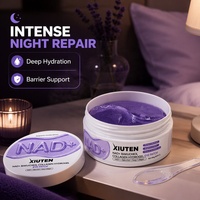 Masque Hydrogel Anti-Poches à la Caféine et au Bakuchiol, Marque Privée, avec Collagène et NAD+, Patchs pour le Contour des Yeux