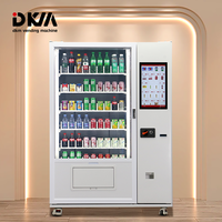 DKM lift combo parfum aliments surgelés cosmétique salade de fruits collation boisson froide distributeur automatique avec système d'ascenseur fonction de levage