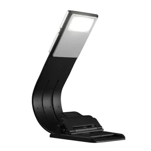 Lanterna LED para e-book, lâmpada Kindle, clipe flexível recarregável USB para e-book, livro de leitura portátil