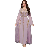 Vente chaude Robe musulmane Mode musulmane Robe Hijab Abayas pour femmes Femmes Abaya Dubaï Vêtements islamiques Robes musulmanes