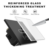 Interrupteur infrarouge sans contact LangYeao, commande par geste, panneau en verre trempé 400W pour cuisine et hôpital, sans neutre