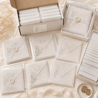 Sobres de Papel Translúcido Reciclado Ecológico SHINY, Sobres de Papel Glassine Biodegradables para Semillas, Tarjetas de Regalo, Papel Impreso con Logotipo Personalizado