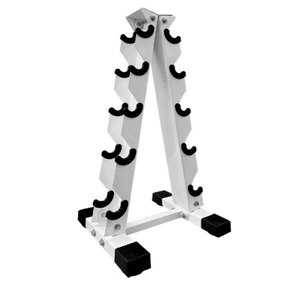 YOBER vente en gros meilleure maison en forme de A huit paires de supports de stockage d'haltères verticaux salle de sport 10 paires de présentoirs d'haltères hexagonaux en acier - Product Image 5