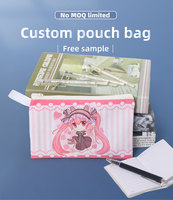 Trousse à crayons personnalisée style Anime mignonne Trousse à crayons scolaire Vente en gros Trousse de maquillage bon marché Trousse à crayons imprimée personnalisée